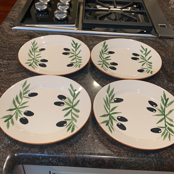 Sur La Table Dining Vintage Set4 Olive Branch Plates From Sur La